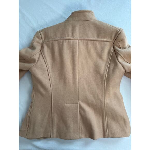 Troy Smith for D Military Double Toggle Coat Tan Caramel SIZE M Wool - Picture 11 of 14